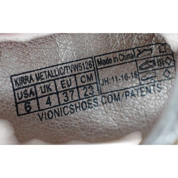 Vionic Kirra Metallic Toe-Post Sandals Size 6 US Thong Style - Picture 6 of 9